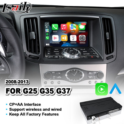 Infiniti G25 G35 G37 Skyline 370GT (V36) 2008-2013 বছরের জন্য Lsailt Carplay ইন্টারফেস