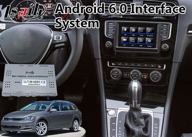 VW সিট লিওনের জন্য ভক্সওয়াগেন ভিডিও ইন্টারফেস, 32GB ROM T7 CPU সহ Android 9.0 GPS নেভিগেশন বক্স