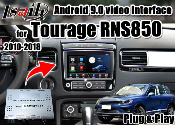 Tourage RNS850 2010-2018 এর জন্য Lsailt CarPlay এবং Android মাল্টিমিডিয়া ভিডিও ইন্টারফেস YouTube, google Play সমর্থন করে