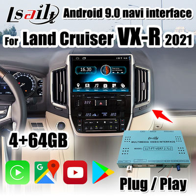 PX6 CarPlay/Android মাল্টিমিডিয়া ইন্টারফেস অন্তর্ভুক্ত Android Auto, YouTube for Land Cruiser 2020-2021 VX-R