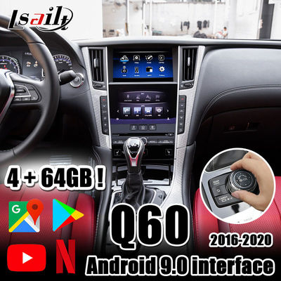 Lsailt 4GB CarPlay/Android অটো ইন্টারফেসের সাথে Android auto, YouTube, Netflix, Yandex for Infiniti 2016-এখন Q50 Q60