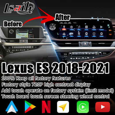 DSP অ্যাডজাস্টমেন্ট ES300h Lsailt Lexus টাচ স্ক্রীন 12.3&quot; Android Auto Carplay ADAS
