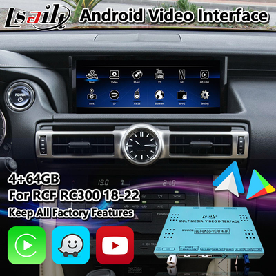 Lexus RC300 RCF RC300h RC350 2018-2023-এর জন্য Lsailt 64G Android Carplay ইন্টারফেস