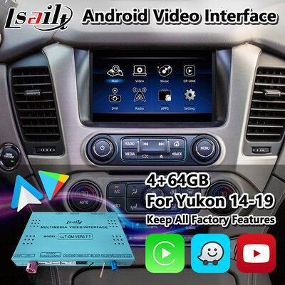 2015-2020 GMC Yukon Intellilink সিস্টেমের জন্য Lsailt Android Carplay মাল্টিমিডিয়া ভিডিও ইন্টারফেস