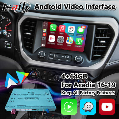 2016-2019 GMC Acadia Intellilink সিস্টেমের জন্য Lsailt Android GPS নেভিগেশন সিস্টেম Carplay ইন্টারফেস