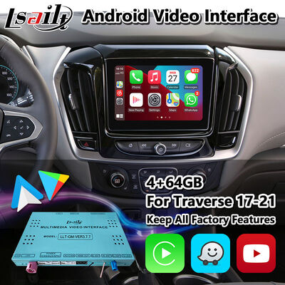 Chevrolet Traverse Android Carplay মাল্টিমিডিয়া ইন্টারফেস জিপিএস নেভিগেশন সহ