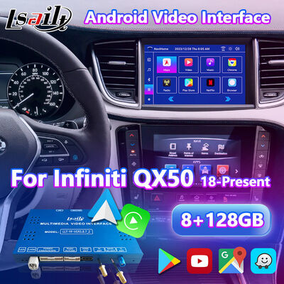 2018-2022 ইনফিনিটি QX50 এর জন্য Lsailt অ্যান্ড্রয়েড কারপ্লে মাল্টিমিডিয়া ভিডিও ইন্টারফেস