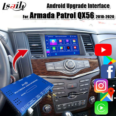 Armada Patrol Y62 Quest OEM স্ক্রিন আপগ্রেডের জন্য Android 13 মাল্টিমিডিয়া মডিউল, ওয়্যারলেস CarPlay, YouTube, Google Map সহ