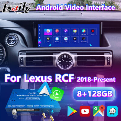 Lsailt 2018-বর্তমান Lexus RC 350 RC300 RCF RC300h RC350 এর জন্য অ্যান্ড্রয়েড কারপ্লে ভিডিও ইন্টারফেস