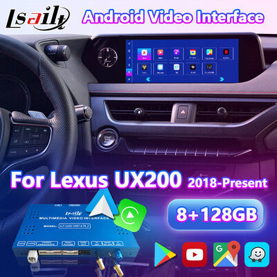 2018-বর্তমান Lexus UX 250 UX200 UX300e UX250 এর জন্য Lsailt Android নেভিগেশন মাল্টিমিডিয়া ভিডিও ইন্টারফেস