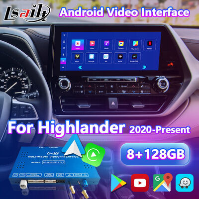2020-वर्तमान टोयोटा हाईलैंडर के लिए Lsailt Android कार नेविगेशन मल्टीमीडिया वीडियो इंटरफ़ेस
