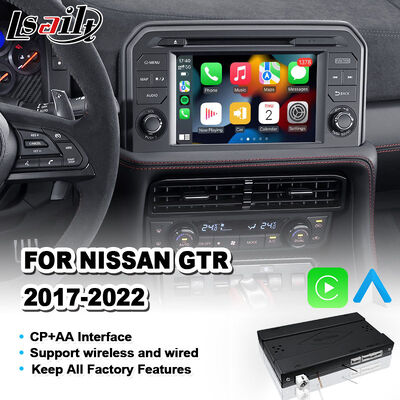 Lsailt নিসান GT-R R35 2017-2022 CarPlay ইন্টারফেস OEM ইন্টিগ্রেশন মডিউল ফ্যাক্টরি স্ক্রিন ওয়্যারলেস অ্যান্ড্রয়েড অটো আপগ্রেড