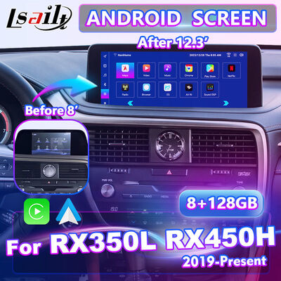 Lsailt Android Carplay মাল্টিমিডিয়া স্ক্রীন 2019-2021 Lexus RX 450h RX300 RX350L RX450hL RX350 RX450h