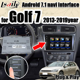 VW Golf 7 এর জন্য Android 7.1 9.0 Volkswagen ভিডিও ইন্টারফেস ইন্টিগ্রেশন নেভিগেশন বক্স