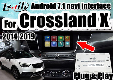 2014-2018 এর জন্য অ্যান্ড্রয়েড 7.1 কার ভিডিও ইন্টারফেস Opel Crossland X Insignia সমর্থন মিররলিংক স্মার্টফোন, ডবল উইন্ডোজ