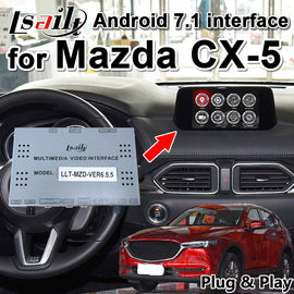 Mazda CX-5 2014-2019 এর জন্য প্লাগ অ্যান্ড প্লে অ্যান্ড্রয়েড 7.1 কার ভিডিও ইন্টারফেস ইউটিউব প্লে, অ্যান্ড্রয়েড নেভিগেশন সমর্থন করে ...