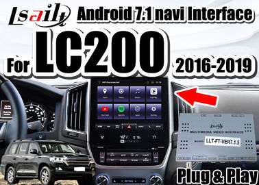 বিল্ট-ইন কারপ্লে, ইউটিউব, জিপিএস নেভিগেশন সহ ল্যান্ড ক্রুজার 2016-2019 LC200 এর জন্য Lsailt Android Auto ইন্টারফেস