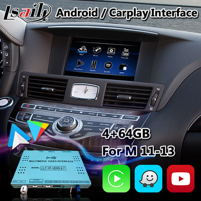 NetFlix ইয়ানডেক্স সহ Infiniti M37S M37 এর জন্য Lsailt Carplay Android মাল্টিমিডিয়া ইন্টারফেস