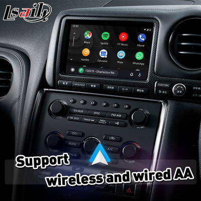 নিসান GTR GT-R R35 Nismo 2008-2010 এর জন্য Lsailt Android Auto Carplay ইন্টারফেস