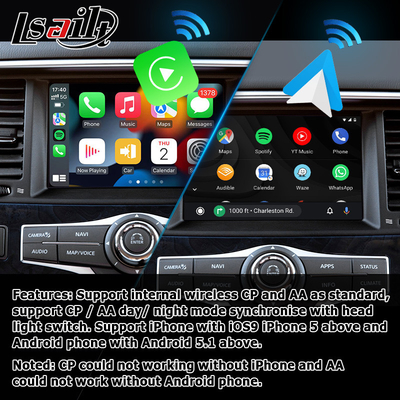 ইনফিনিটি QX80 QX56 Z62 ওয়্যারলেস কারপ্লে অ্যান্ড্রয়েড অটো মাল্টিমিডিয়া ইন্টারফেস IT08