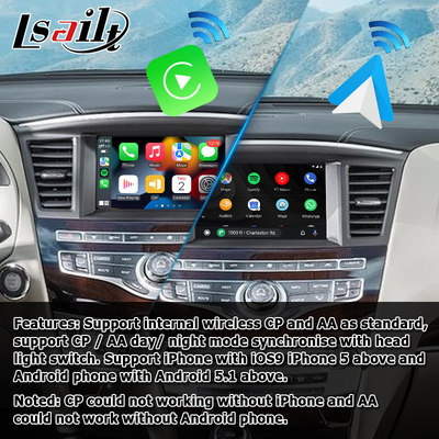 ইনফিনিটি JX35 QX60 ওয়্যারলেস কারপ্লে অ্যান্ড্রয়েড অটো ইন্টারফেস নন ড্যামেজ আপগ্রেড সমাধান