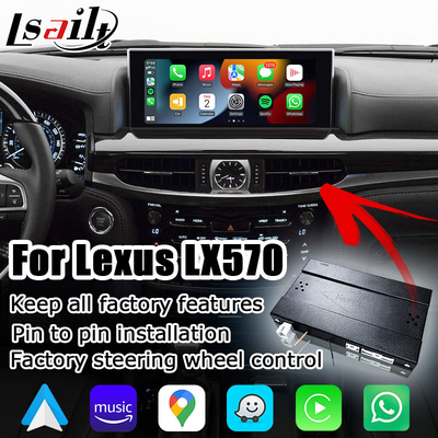 Lexus LX570 LX450d ওয়্যারলেস কারপ্লে অ্যান্ড্রয়েড অটো মাল্টিমিডিয়া ইন্টারফেস স্ক্রিন মিররিং Lsailt