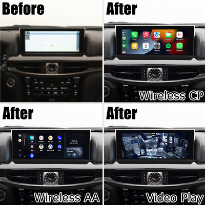Lexus LX570 LX450d ওয়্যারলেস কারপ্লে অ্যান্ড্রয়েড অটো মাল্টিমিডিয়া ইন্টারফেস স্ক্রিন মিররিং Lsailt