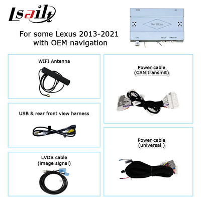 Lexus LX570 LX450d ওয়্যারলেস কারপ্লে অ্যান্ড্রয়েড অটো মাল্টিমিডিয়া ইন্টারফেস স্ক্রিন মিররিং Lsailt