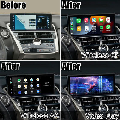 Lexus NX300 NX300h 2018 2021 ওয়্যারলেস কারপ্লে অ্যান্ড্রয়েড অটো ইন্টারফেস বক্স