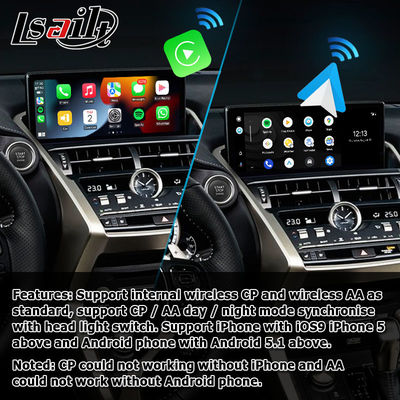 Lexus NX300 NX300h 2018 2021 ওয়্যারলেস কারপ্লে অ্যান্ড্রয়েড অটো ইন্টারফেস বক্স