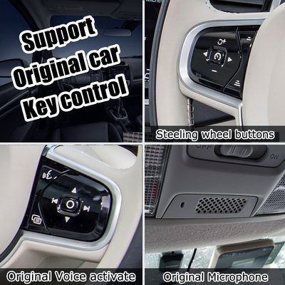ভলভো S60 S90 এর জন্য Android ভিডিও ইন্টারফেস আপগ্রেড Carplay AI বক্স 4GB RAM