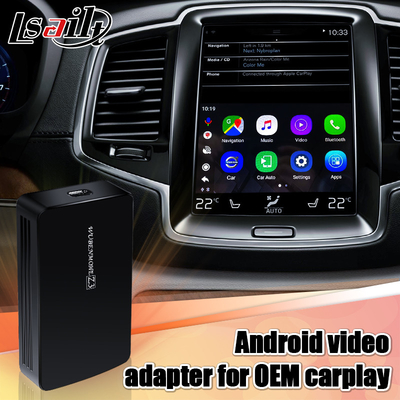 ভলভো S60 S90 এর জন্য Android ভিডিও ইন্টারফেস আপগ্রেড Carplay AI বক্স 4GB RAM