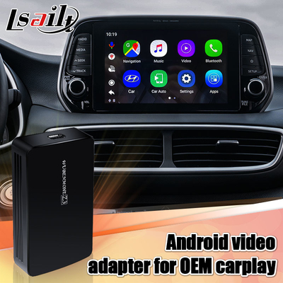 গাড়ির ভিডিও ইন্টারফেস Android 9.0 AI বক্স USB HDMI কারপ্লে সহ Hyundai Kia গাড়ির জন্য