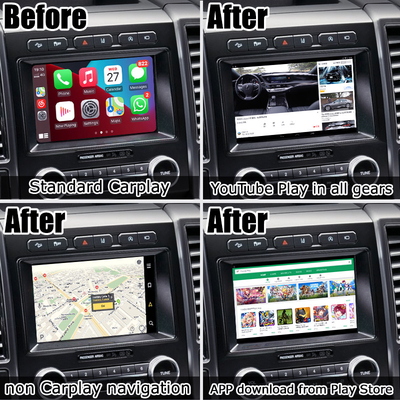 Ford SYNC3 গাড়ির জন্য 64GB Android মাল্টিমিডিয়া ভিডিও ইন্টারফেস AI বক্স