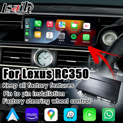 Lexus RC RC350 RCF RC200t RC300h RC300 অ্যান্ড্রয়েড অটোর জন্য ওয়্যারলেস কারপ্লে