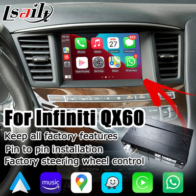 Infiniti QX60 OEM শৈলী ওয়্যারলেস কারপ্লে অ্যান্ড্রয়েড অটো আপগ্রেড