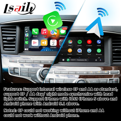 Infiniti QX60 OEM শৈলী ওয়্যারলেস কারপ্লে অ্যান্ড্রয়েড অটো আপগ্রেড