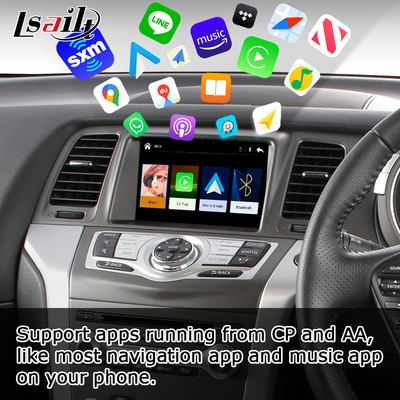 Nissan Murano Z51 ওয়্যারলেস Carplay Android Auto মাল্টিমিডিয়া HD স্ক্রিন আপগ্রেড