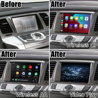 Nissan Murano Z51 ওয়্যারলেস Carplay Android Auto মাল্টিমিডিয়া HD স্ক্রিন আপগ্রেড