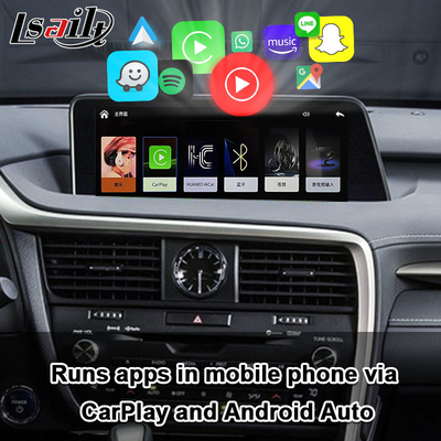 RX450H 2016-2022 RX350 এর জন্য Lexus CarPlay ইন্টারফেস ওয়্যারলেস অ্যান্ড্রয়েড অটো, ক্যামেরা সমর্থন করে