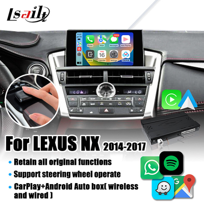 Lexus NX NX200t NX300h অ্যান্ড্রয়েড অটো, মিরর লিঙ্ক, হাইকার, কারলাইফের জন্য ওয়্যারলেস কারপ্লে ইন্টারফেস