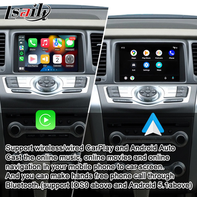 Lsailt দ্বারা লিনাক্স সিস্টেম সহ Nissan Murano Z51 2010-2019 Maxima GT-R এর জন্য CarPlay ইন্টারফেস