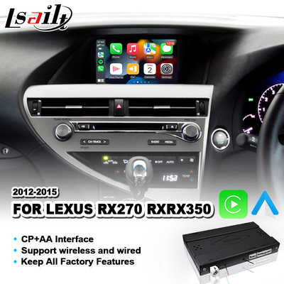 Lexus RX 270 350 450h F Sport AL10 2012-2015 এর জন্য Lsait ওয়্যারলেস কারপ্লে অ্যান্ড্রয়েড অটো ইন্টারফেস