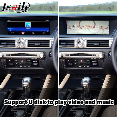 Lexus GS300h GS200t GS350 GS450h GSF GS L10 এর জন্য Lsailt ওয়্যারলেস অ্যান্ড্রয়েড অটো কারপ্লে ইন্টারফেস 2016-2020