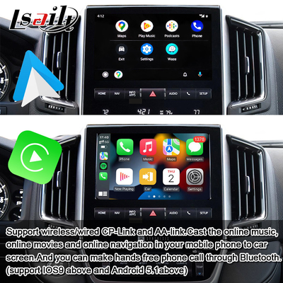 CarPlay অ্যান্ড্রয়েড মাল্টিমিডিয়া ভিডিও ইন্টারফেস ইউটিউব, নেটফ্লিক্স, ইউটিউব,গুগল ম্যাপের সাথে ল্যান্ড ক্রুজার এলসি 200 এর জন্য