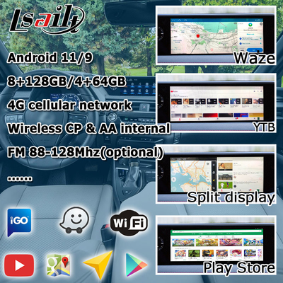 অ্যান্ড্রয়েড কারপ্লে লেক্সাস টাচ স্ক্রিন UX200 UX250h এর জন্য ডিএসপি সমন্বয় অ্যান্ড্রয়েড অটো