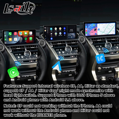 NX300 NX300h লেক্সাস অ্যান্ড্রয়েড বড় স্ক্রিন 10.25 ইঞ্চি অ্যান্ড্রয়েড Carplay আপগ্রেড
