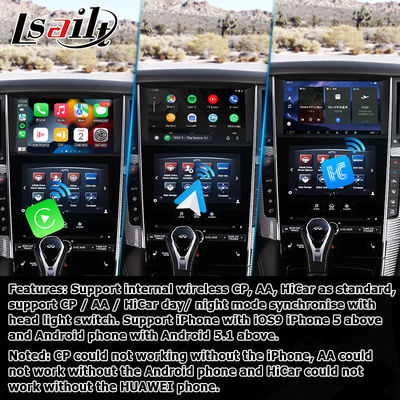 ইনফিনিটি Q50 / Q60 এর জন্য GPS কারপ্লে ইন্টারফেস, 8+128GB অ্যান্ড্রয়েড 13 নেভিগেশন বক্স ইন্টারফেস