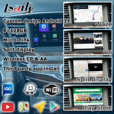 ইনফিনিটি QX60 GPS অ্যান্ড্রয়েড অটো কারপ্লে নেভিগেশন সিস্টেম মাল্টিমিডিয়া ইন্টারফেস অ্যান্ড্রয়েড ১৩ ৮+১২৮জিবি