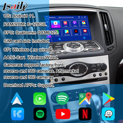 ইনফিনিটি Q40 Q60 G37 G35 ইনফোটেন্টমেন্ট মডিউল ইন্টিগ্রেটেড ওয়্যারলেস কারপ্লে
